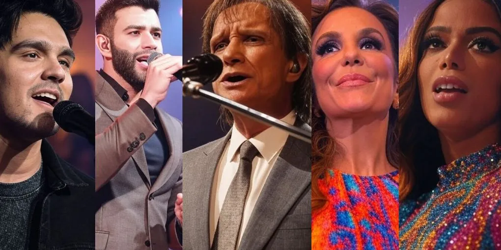 Os 5 Cantores Mais Famosos e Ricos do Brasil