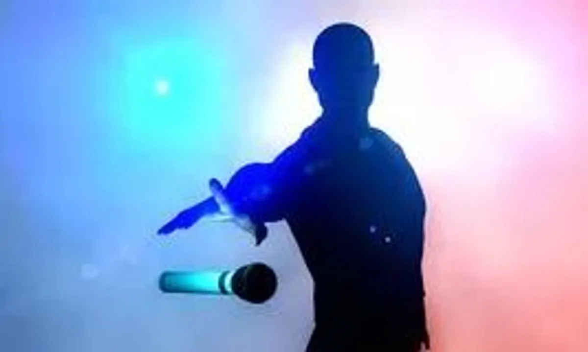 microfone palco abstrato