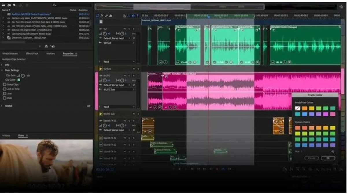 adobe audition com biblioteca de sons inclusa