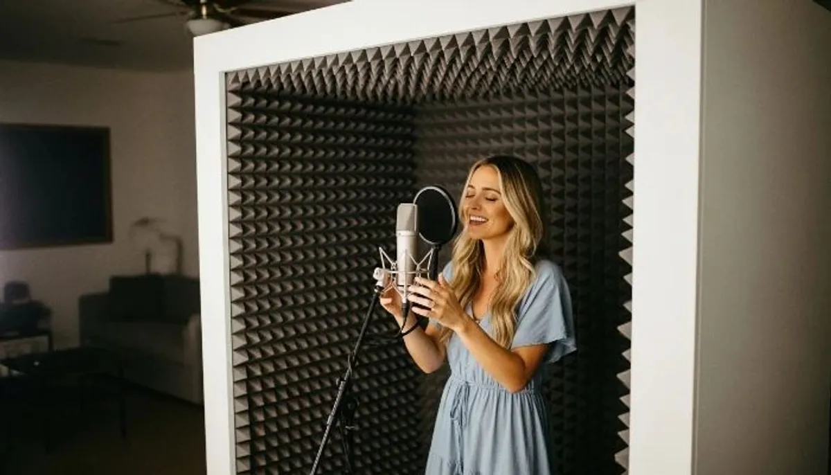 imagem conceitual sobre cantar em uma caixa