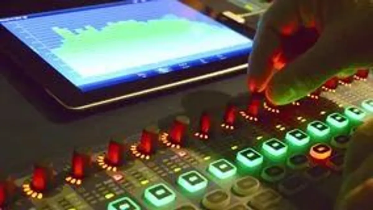 mixer audio digital painel