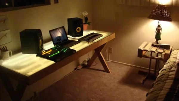 Criando uma Audio Workstation Desk Brilhante