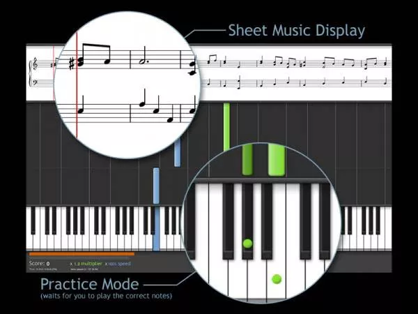 Piano - Músicas, canções e jogos para teclado