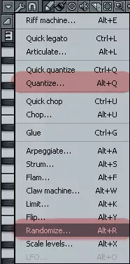 fl studio quantize randomize