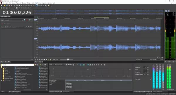 magix sound forge pro 14 tela de masterizacao