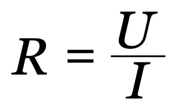 primeira lei de ohm formula