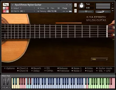 instrumento virtual ilya efimov nylon guitar kontakt