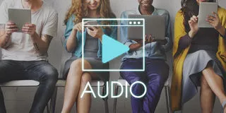 media audio player blog conceito